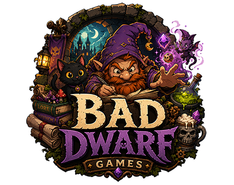 Logo for Bad Dwarf Games